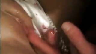 White satin panties suck and fuck
