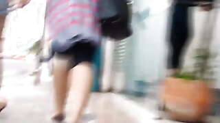 Rabudas passeando pelo bairro