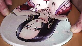 Cumshot on Boa Hancock Mousepad