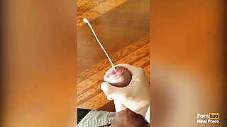 SLOWMO CUMSHOT YOUNG BALD COCK