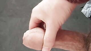 Quick cumshot - mushroom head, foreskin, pre cum