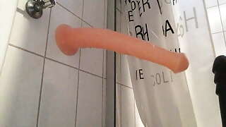 Horse dildo all in my ass