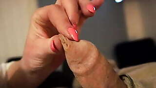 ForeSkin Play with Limp Dick and Hard