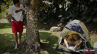 Annie Marin Enjoys Outdoor Camping Threesome with Dani and Phillip