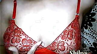 Desi Wife Shilpa In Red Night Fingering Her Shaved Pussy