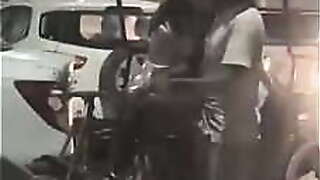Women blowing a rickshaw puller