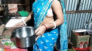 Wife fuck long time with kitchen