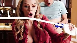 Horny MILF Joslyn James enjoys a good fuck from her step son's