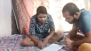 Indian Home tutor fucking sexy teen student at home, enjoy with clear audio
