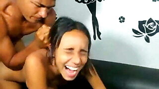 Hot latina taking big dick