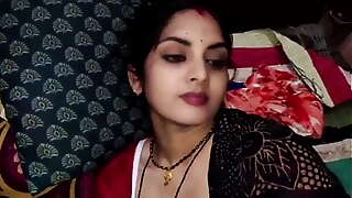 Indian beautiful girl make sex relation with her servant behind husband in midnight