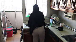 perverted german fucks his muslim maid and cums inside her