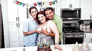 Stepmom Giving Special Freeuse Present for Her Stepson'_s Birthday - Cncmilf