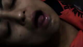 Harshita'_s mouth filled with cum