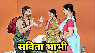 Desi Indian Savita Bhabhi and Piya Bhabhi Fucked with Stranger Man