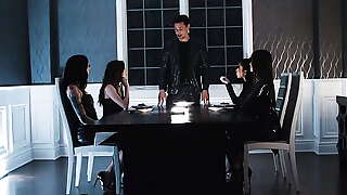 PURE TABOO Stud Has Lustful Dream With Wife'_s Stepsisters Alex Coal, Maya Woulfe, &amp_ Charlotte Sins