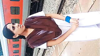 Indian College girl Fucked in Railway station