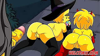 Special Halloween Night! Simpsons Porn! Simptoons!