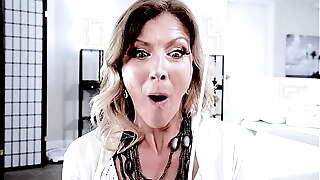I'_m seeing my stepmom masturbating wildly in bed, and I'_m not sure if that'_s real or just in my head, but I wouldn'_t mind if she used my dick to get all the pleasure she wants