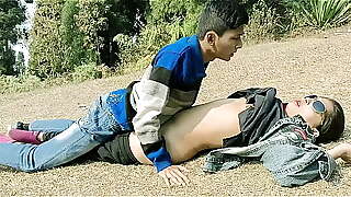 Indian Bhabhi Sucking 18 Year Old College Lover In Forest Outdoor Desi Sex