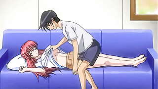 Hentai - Touching my step Sister'_s Tits While She Rests [Subtitled]