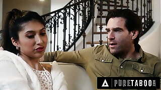 PURE TABOO Cunning Delivery Guy Becomes Petite Penelope Woods'_s Stepfather For Her Virginity