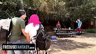 Freeuse Camping Trip Turns Into Wild Outdoor Foursome