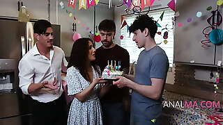Cute step Mother Gets All Dicks On Ass On Birthday - Liv Revamped, Nade Nasty, Nick Strokes