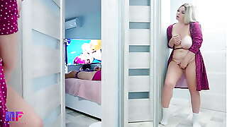 Stepdaughter with big tits spies on stepdad part 2