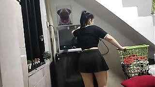My Step-cousin Arrives While I'_m Doing the Laundry, He Records Me and FuckI was washing my clothes and my perverted step-cousin stalks me and I have to fuck him so he can lend me the washing machine.
