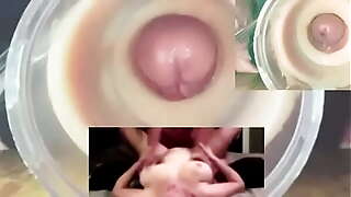 Split Screen Cum Compilation #2 - My Tribute To My Busty Natural Asian Wife&rsquo_s Natural DDs. She is AsianSexyWife