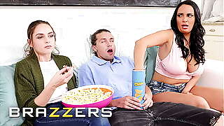 BRAZZERS - Sofi Ryan Gives Jay A Handjob While His Gf Is Distracted Then Move In The Kitchen For A Nice Fuck