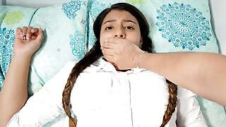 Shh shh don't go screaming! - Stepbrother fucks his stepsister when they are alone at home.