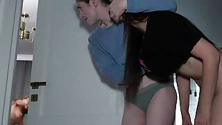 Horny Household (Part 1): Step-Sisters Get Inspired to Explore By Step-parents' Fuck