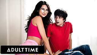 ADULT TIME - Stepsis Eliza Ibarra Accidentally Fucks Her Stepbro After Putting On The Wrong Glasses!